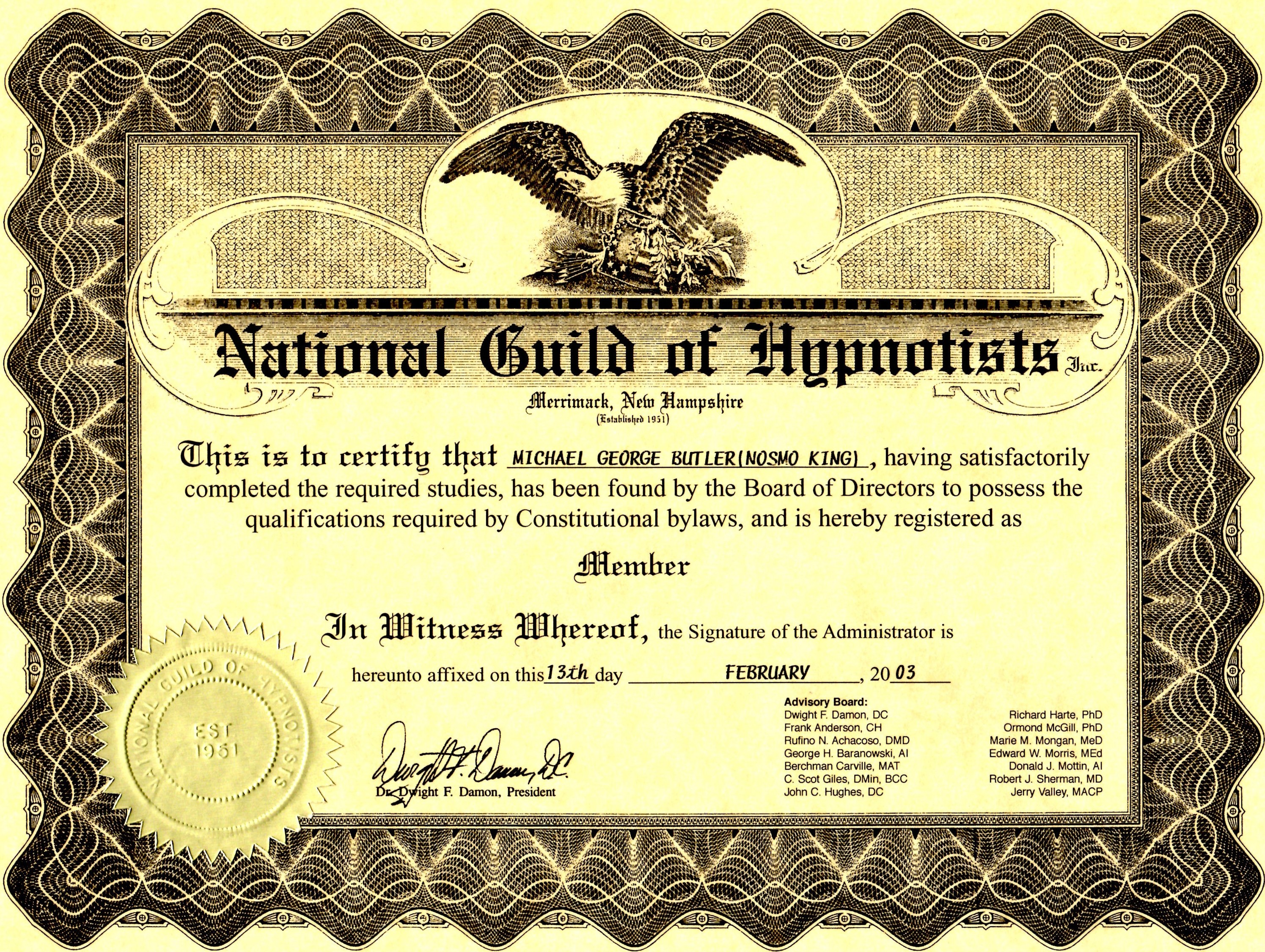 National Guild of Hypnotist
